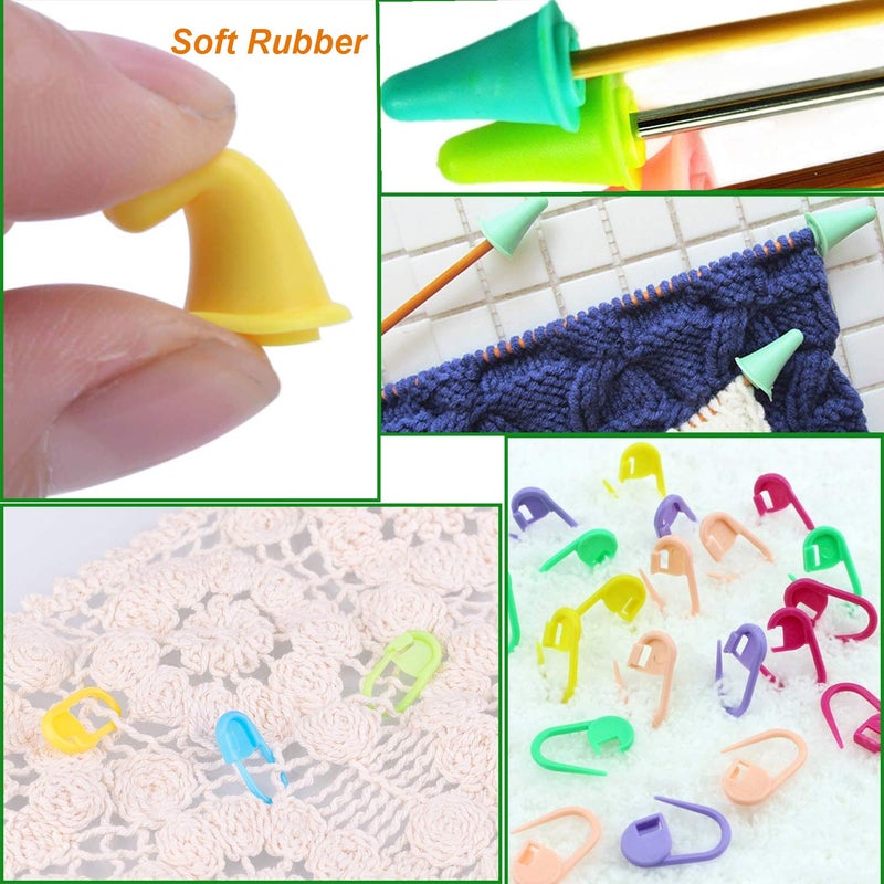 Y-Axis 24 Pcs Assorted Yarn Needles Bent Tapestry Needle Weaving Needle Darning Needles with Storage Box + Knitting Stitch Counter + Needle Threader - Image 5